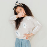 Fall Leaves Embroidered Crewneck | AIMAMA