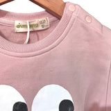 Cotton Warm Sweatshirt for Girls "Big Eyes" | AIMAMA