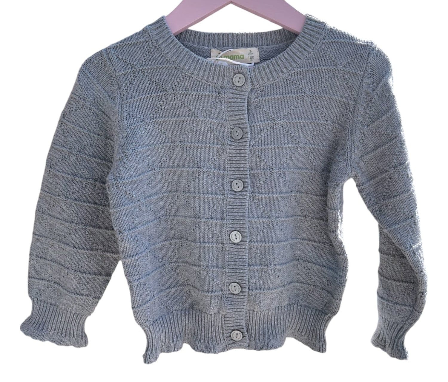 Multicolored Knitted Button-Down Cardigan | AIMAMA