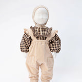 Baby Micro Corduroy Overalls with Ruffles