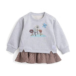 Aimama Gray Butterfly & Flowers Sweatshirt
