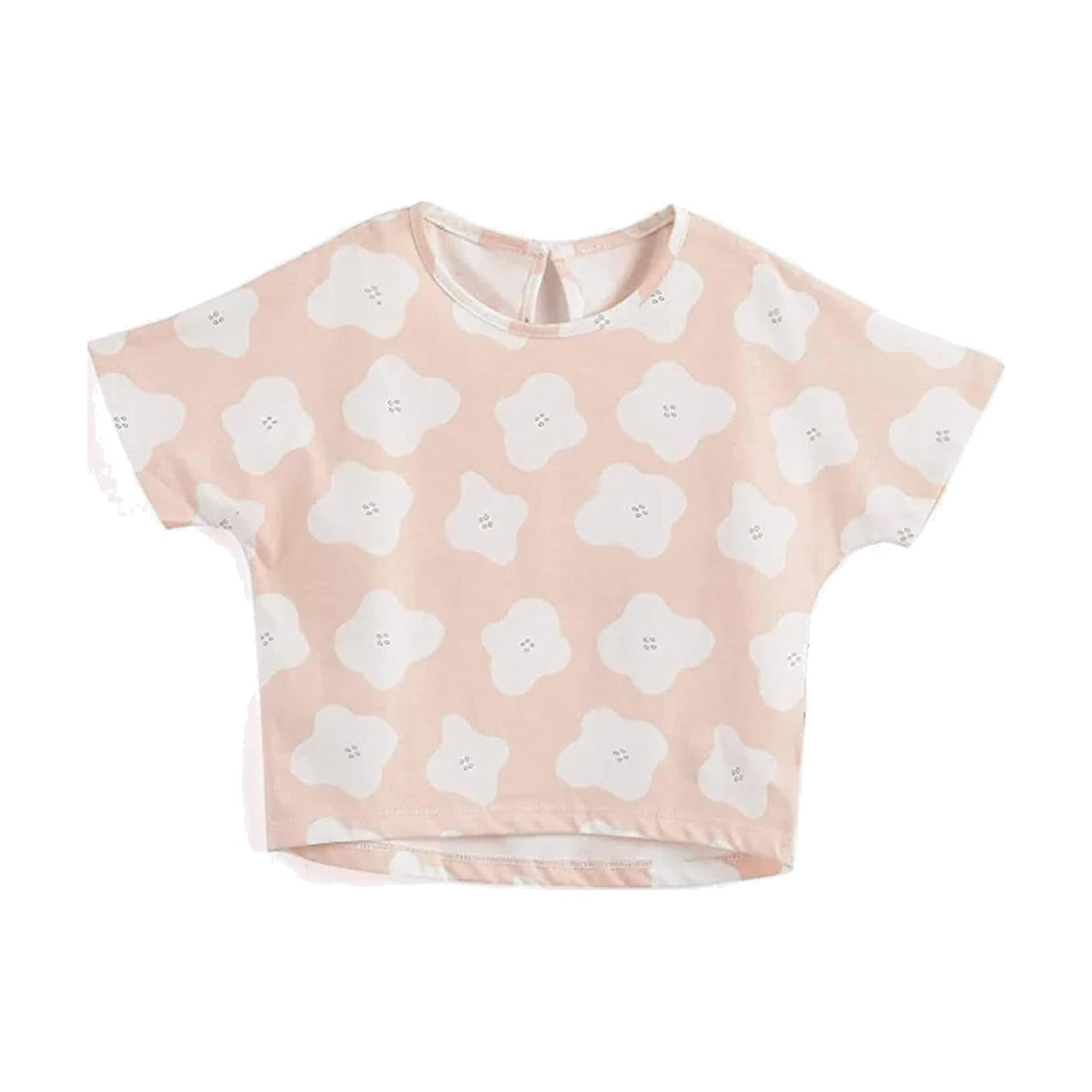 Aimama Light Pink Floral Print Tee