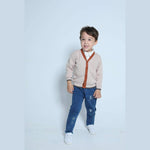 Aimama Beige V-Neck Cardigan