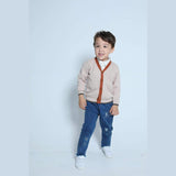 Aimama Beige V-Neck Cardigan