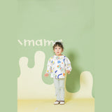 Aimama Abstract Print White Blouse