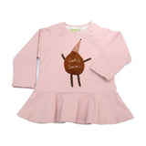 Aimama Pink Frilled Dress 'Let's Snow'
