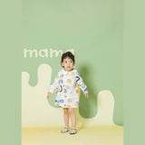 Aimama Abstract Print White Dress