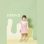 Aimama Corduroy Ruffle Sleeve Dress