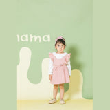 Aimama Corduroy Ruffle Sleeve Dress