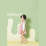 Aimama Corduroy Ruffle Sleeve Dress