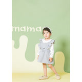 Aimama Corduroy Ruffle Sleeve Dress