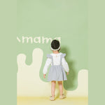 Aimama Corduroy Ruffle Sleeve Dress
