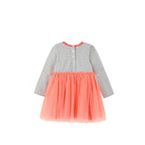 Aimama Striped Peachy Ruffle Dress