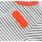 Aimama Striped Peachy Ruffle Dress
