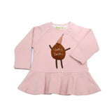 Pink Frilled Dress 'Let's Snow' | AIMAMA - CapuletKids