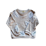 Aimama Fall Leaves Embroidered Crewneck