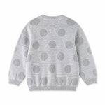 Aimama Grey Circle Print Cardigan, back view