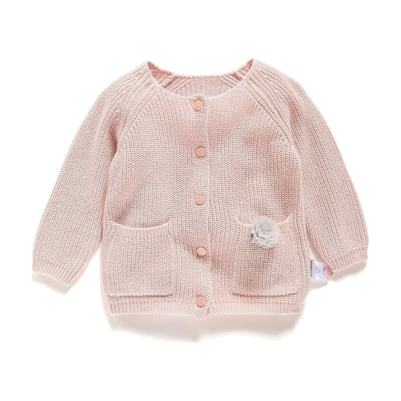 Aimama Flower Knitted Button-Down Cardigan