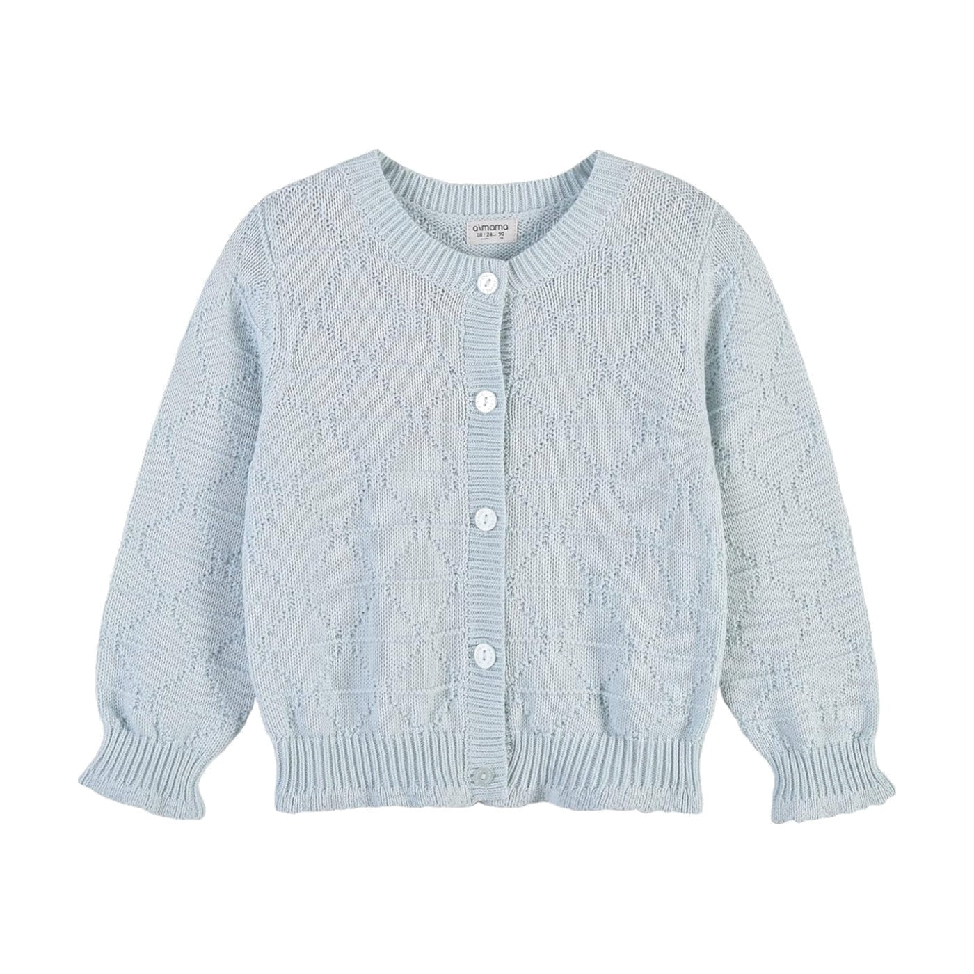 Aimama Multicolored Knitted Button-Down Cardigan