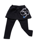 Aimama Black Quilted Skirt Leggings
