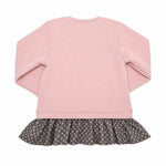 Aimama Pink Frilled Butterfly Sweatshirt, back view