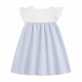 Aimama Ruffle Sleeve Striped Dress, back view
