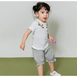 Aimama Grey Floral Print Shorts