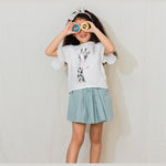 Aimama Blue-Grey Flowy Skort
