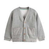 Aimama Grey V-Neck Cardigan