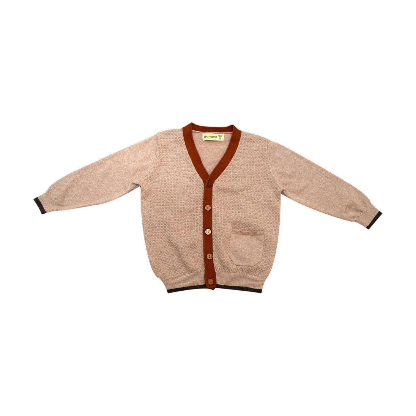 Aimama Beige V-Neck Cardigan