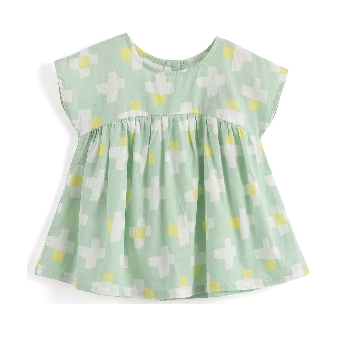 Aimama Green "Crosses Print" Blouse