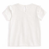 Aimama White Rabbit Print Tee, back view
