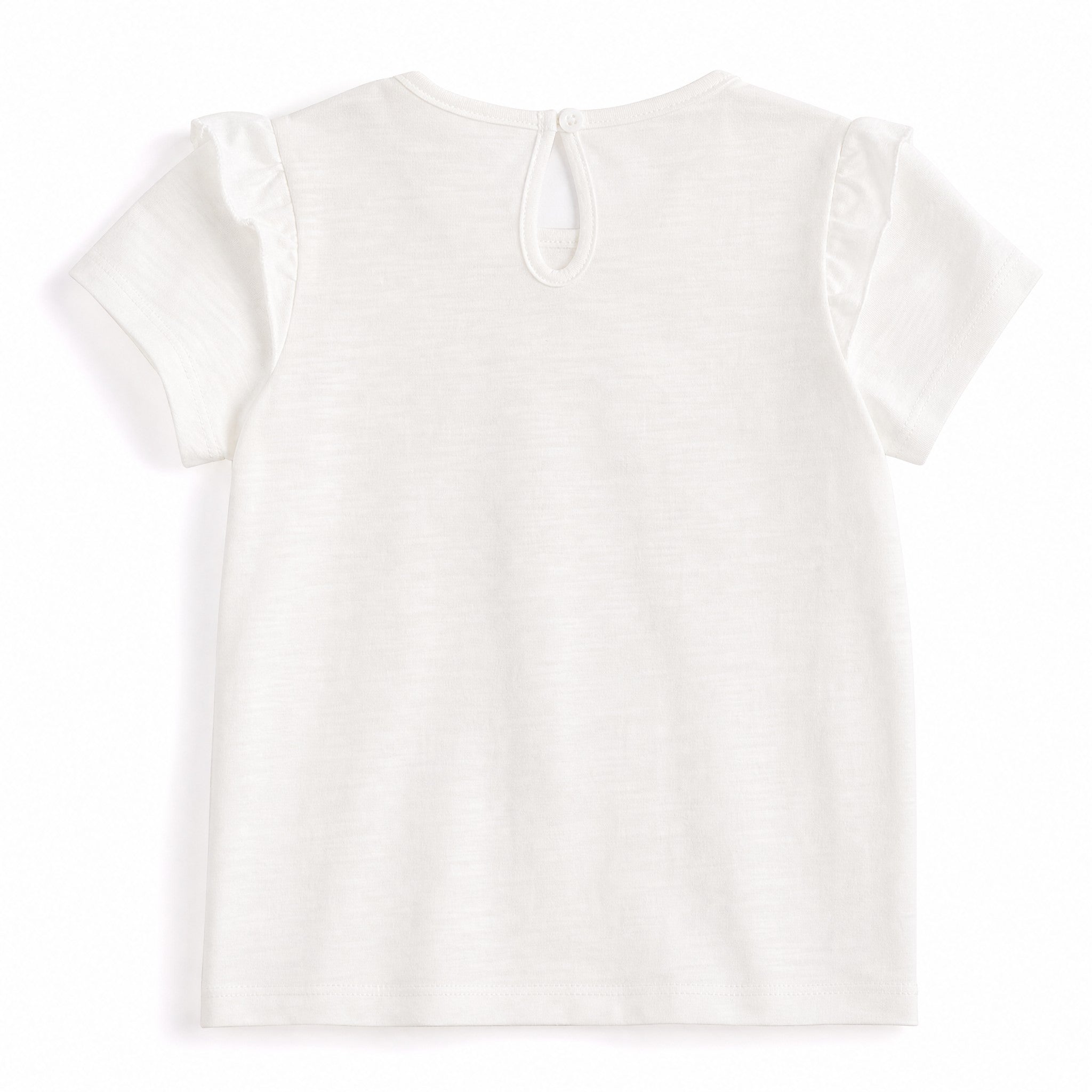 Aimama White Rabbit Print Tee, back view
