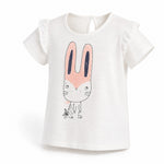 Aimama White Rabbit Print Tee, three quarter view