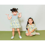 Aimama Yellow & Grey Nature Print Blouse