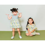 Aimama Yellow & Grey Nature Print Blouse