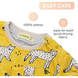Aimama Yellow Leopard Print Sweathshirt