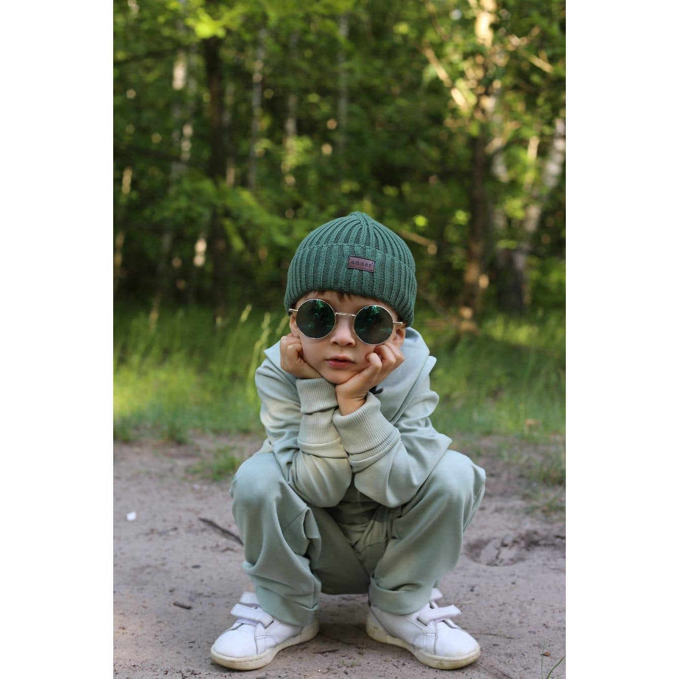 Ander Multicolored Ribbed Beanie