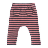 Striped Cotton Leggings W11321: Beige / 6M