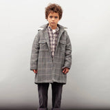 Checked Hood Parka Coat | TOCOTO VINTAGE