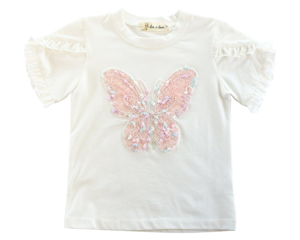 Embroidered Butterfly T-Shirt