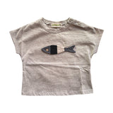 Aimama 3-D Fish Embroidered Tee
