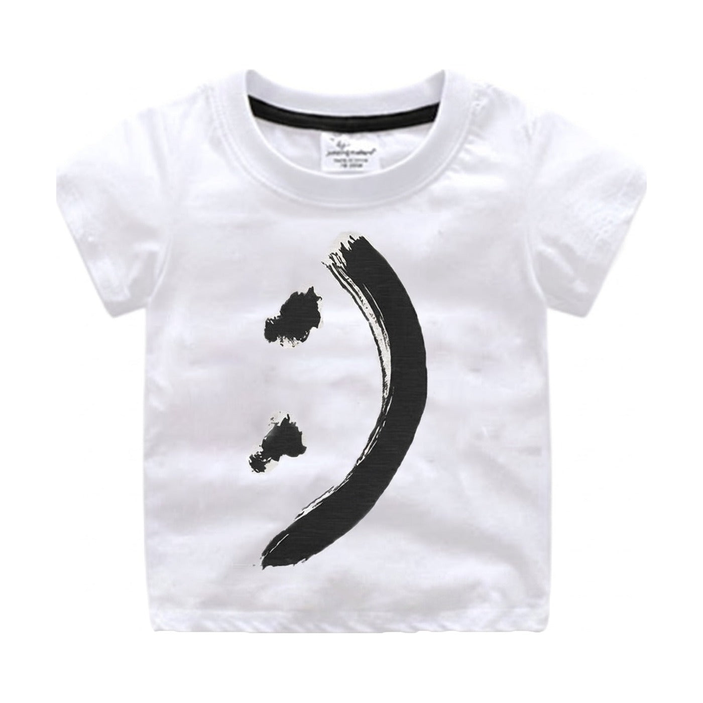 Aimama White Smiley Face Tee