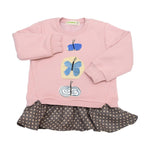 Aimama Pink Frilled Butterfly Sweatshirt