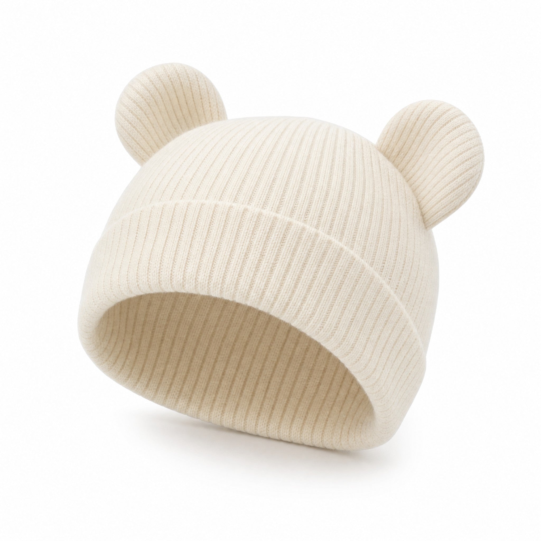 Ander Baby Hat Grace Ecru, three quarter view