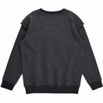 Soft Gallery Baptiste Sweatshirt with Lurex Shoulders, Phantom, back view