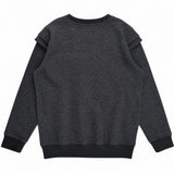 Soft Gallery Baptiste Sweatshirt with Lurex Shoulders, Phantom, back view