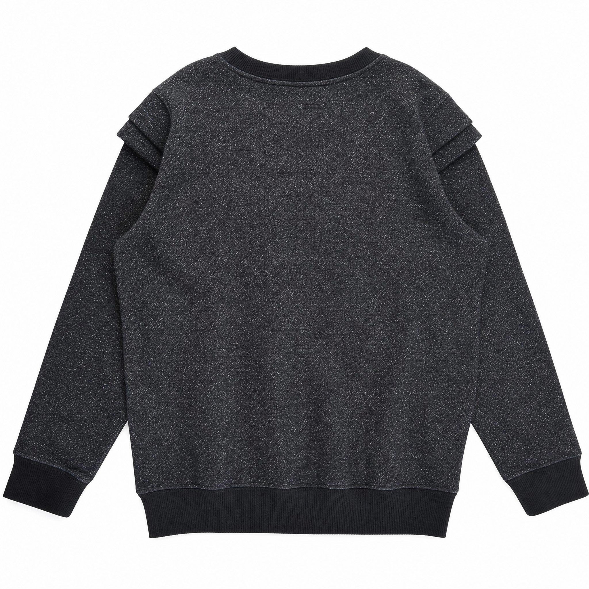Soft Gallery Baptiste Sweatshirt with Lurex Shoulders, Phantom, back view