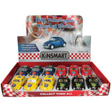 1967 VW Classic Beetle-Printed Die Cast Cars 12-unit Display