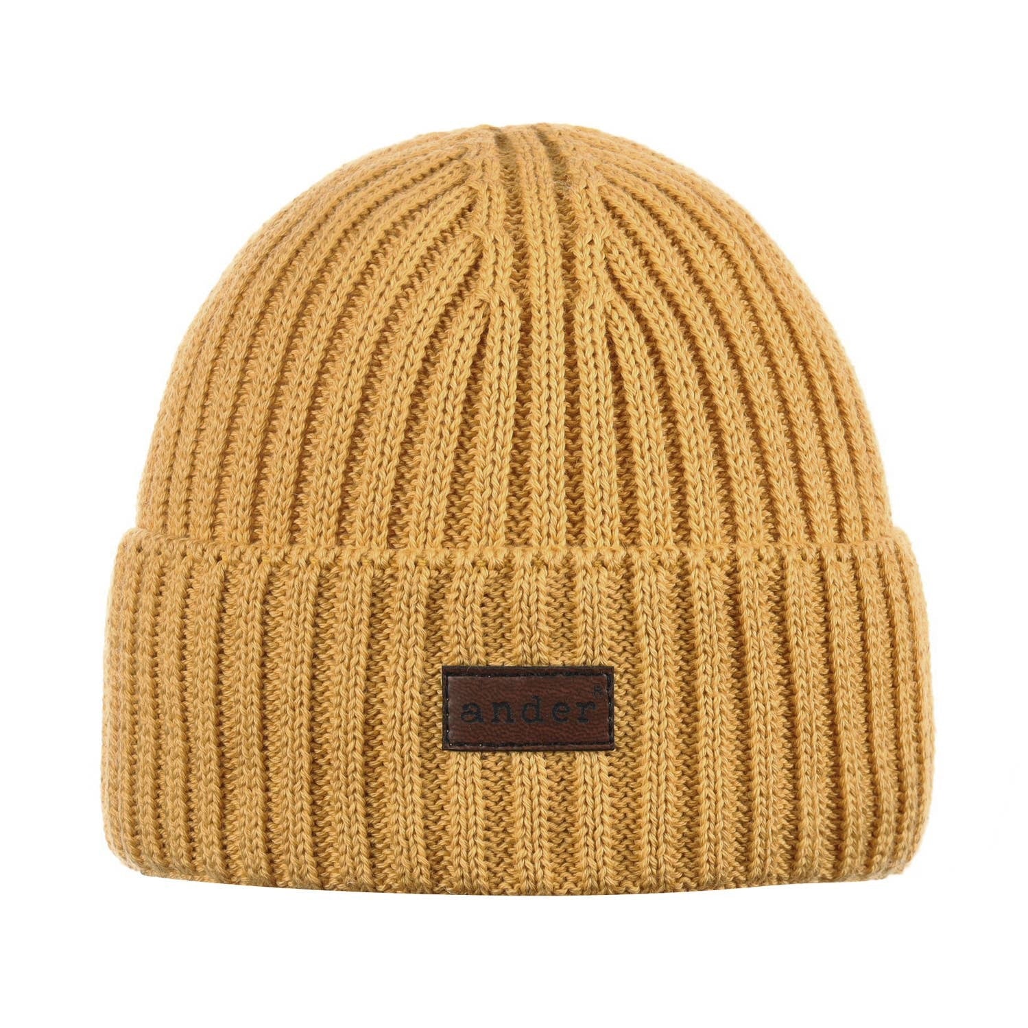 Multicolored Ribbed Beanie by Ander